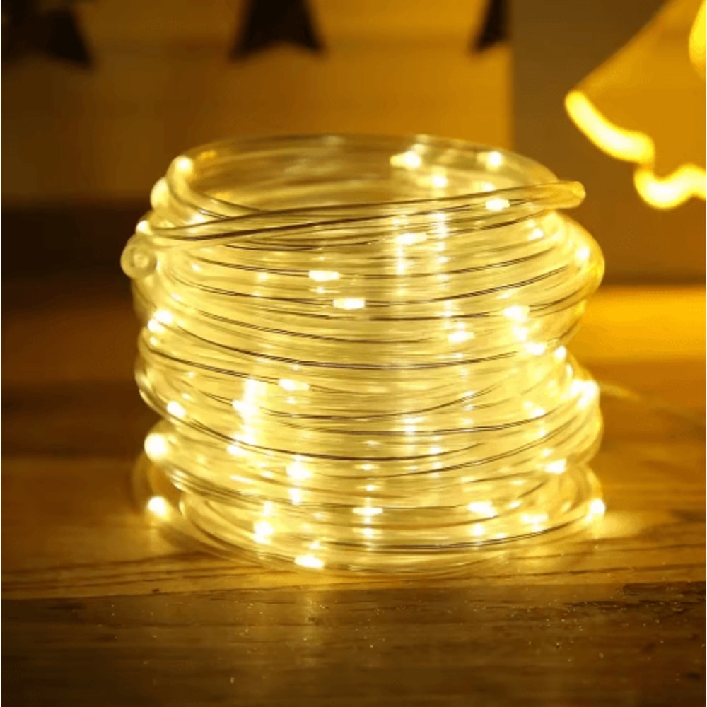 Outdoor Solar Rope LED Lights Waterproof Tube String Lights For Garden Christmas Decor 1