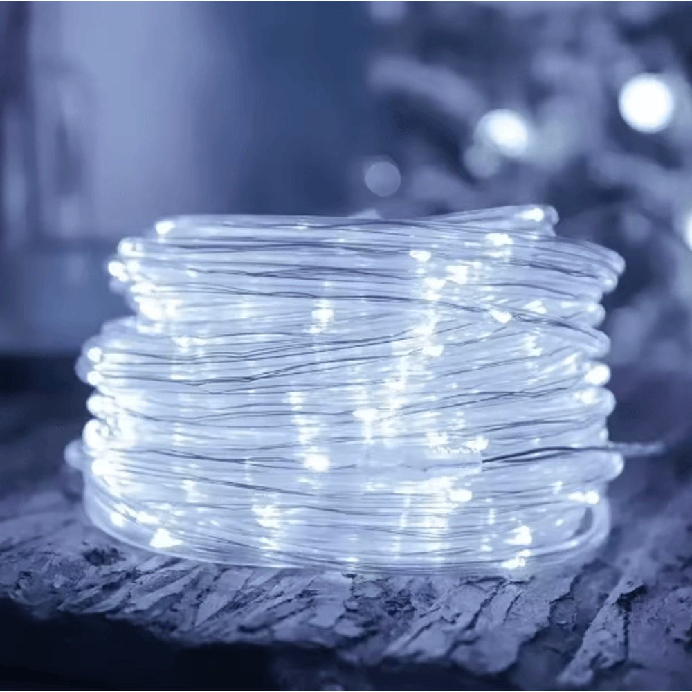 Outdoor Solar Rope LED Lights Waterproof Tube String Lights For Garden Christmas Decor 2