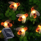 Cute Bee Solar String Lights 20 LED Outdoor Fairy Lights For Garden Party Decor 0