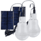 Portable Solar LED Bulb Light USB Rechargeable Hanging Emergency Lamp 0
