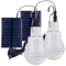 Portable Solar LED Bulb Light USB Rechargeable Hanging Emergency Lamp 0