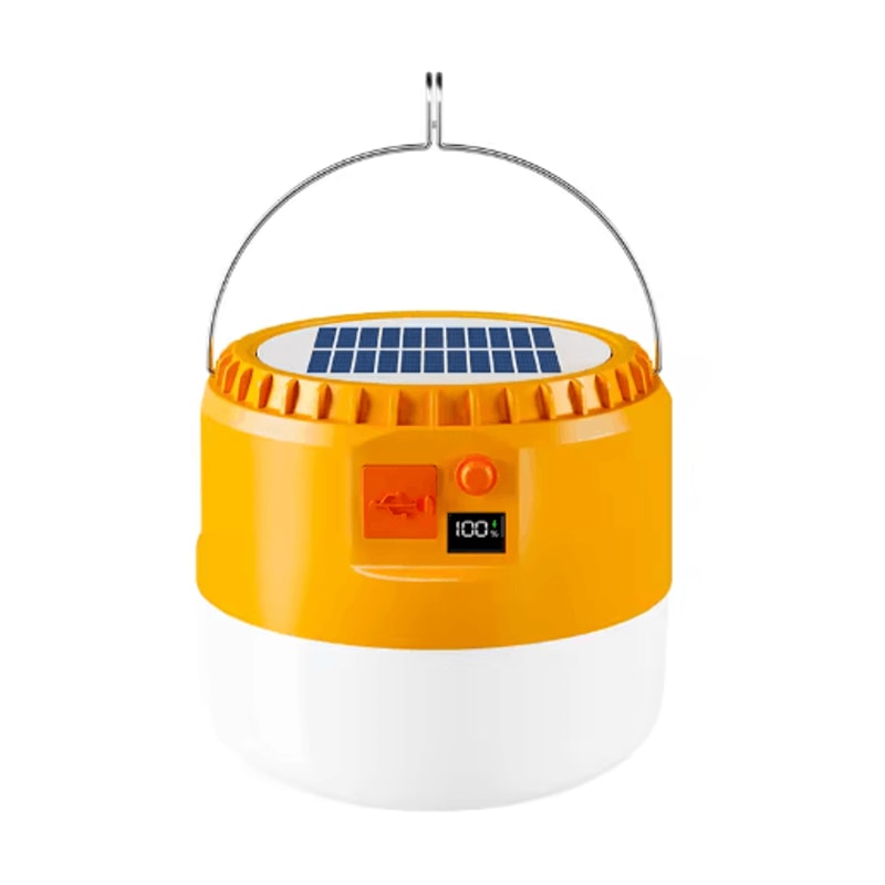 Portable Solar Camping Lantern With Power Bank LED Emergency Tent Light 1
