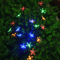Solar Cherry Blossom Garden Lights 20 LED Outdoor Flower Pathway Decor 2