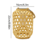 Solar Bamboo Style Rattan Lantern Waterproof Outdoor Garden Hanging Light 5