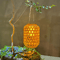Solar Bamboo Style Rattan Lantern Waterproof Outdoor Garden Hanging Light 6
