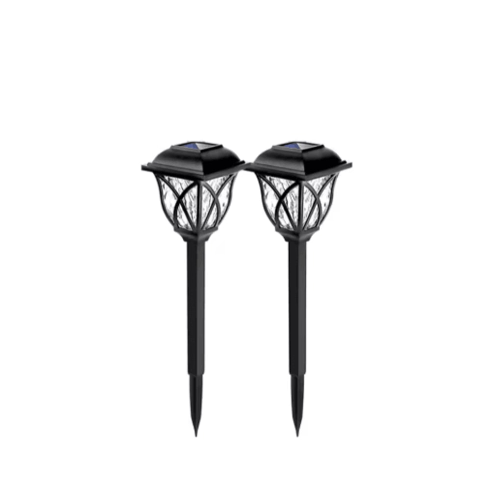 2PCS LED Solar Pathway Lights Waterproof Outdoor Garden Walkway Lighting 5