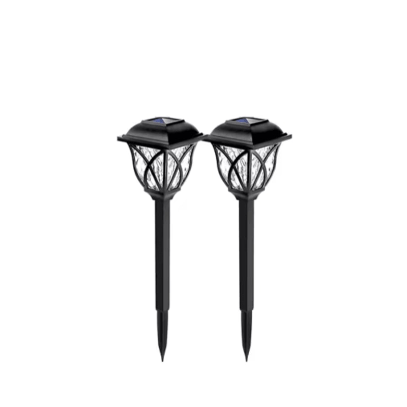 2PCS LED Solar Pathway Lights Waterproof Outdoor Garden Walkway Lighting 5