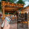 G40 Solar Globe String Lights With Remote Dimmable Waterproof Patio Hanging Lights 6