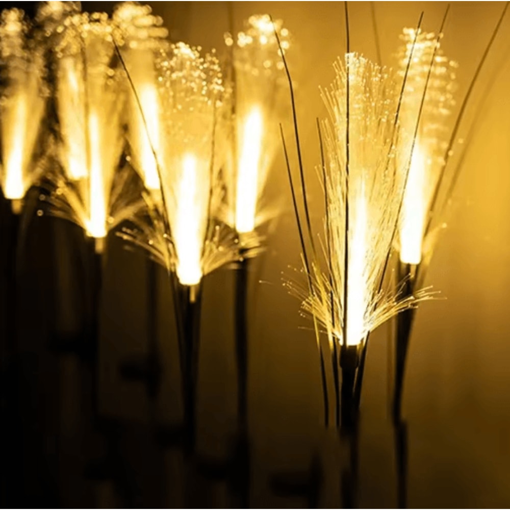 LED Solar Reed Garden Lights Waterproof Outdoor Pathway Landscape Decor 3