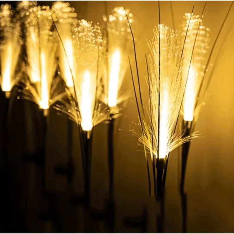 LED Solar Reed Garden Lights Waterproof Outdoor Pathway Landscape Decor 3