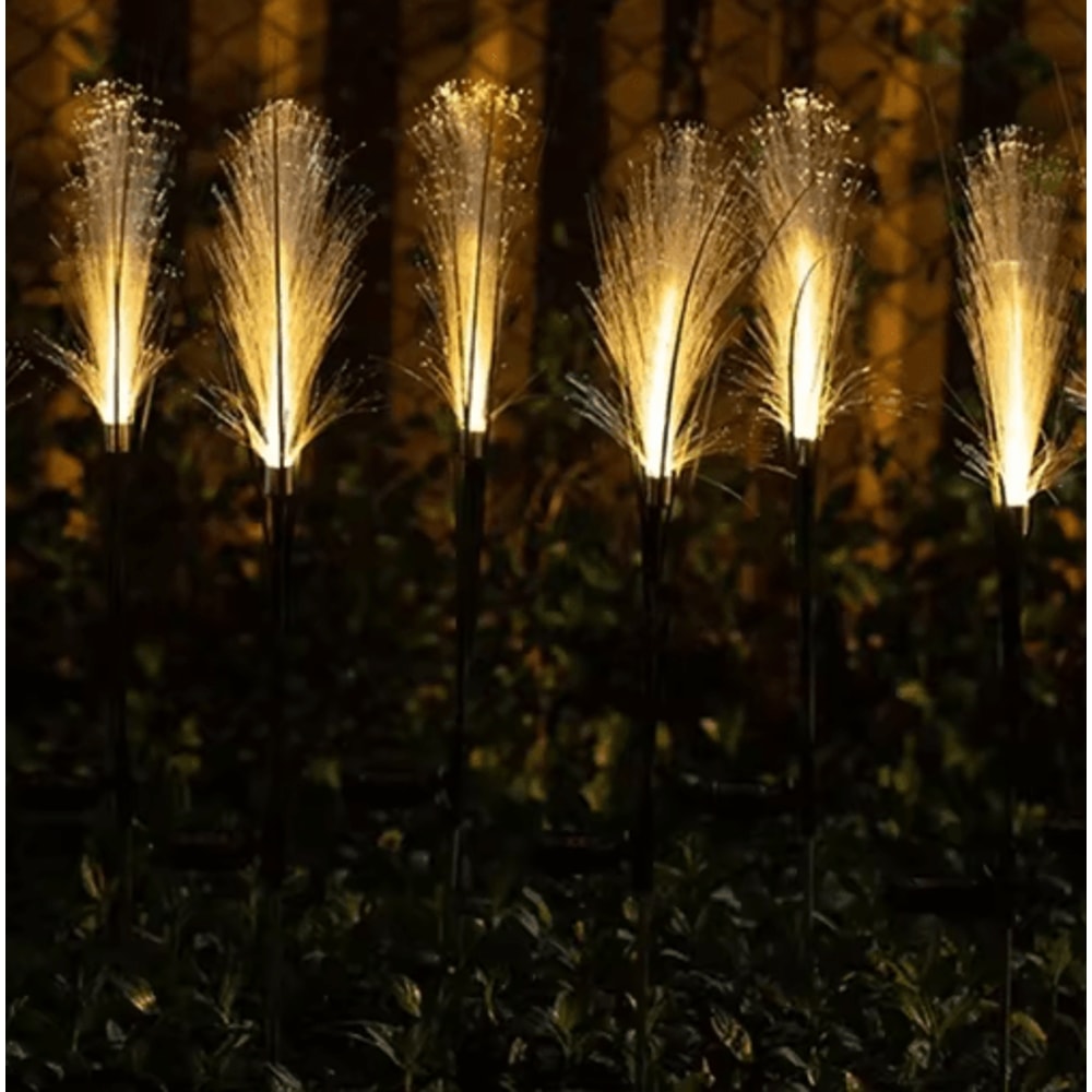 LED Solar Reed Garden Lights Waterproof Outdoor Pathway Landscape Decor 6
