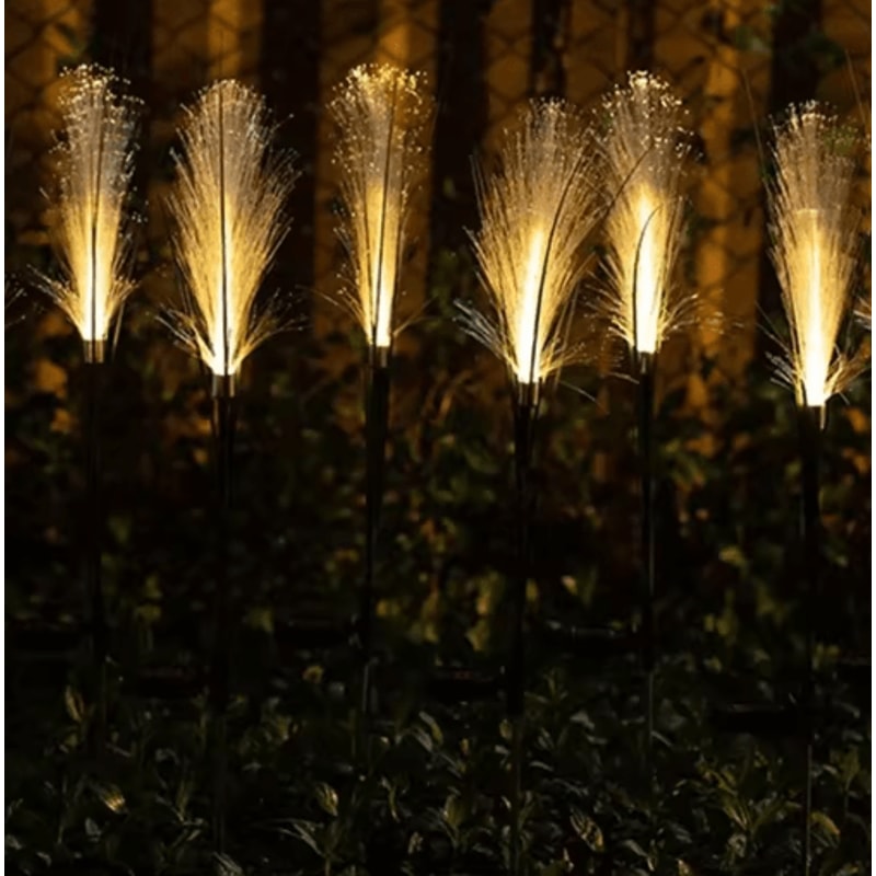 LED Solar Reed Garden Lights Waterproof Outdoor Pathway Landscape Decor 6