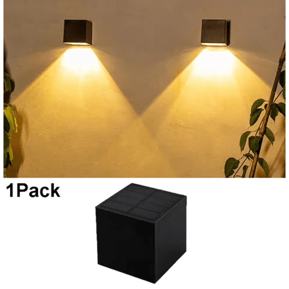 Wireless LED Solar Wall Lights Waterproof Outdoor Fence Porch Lighting 2