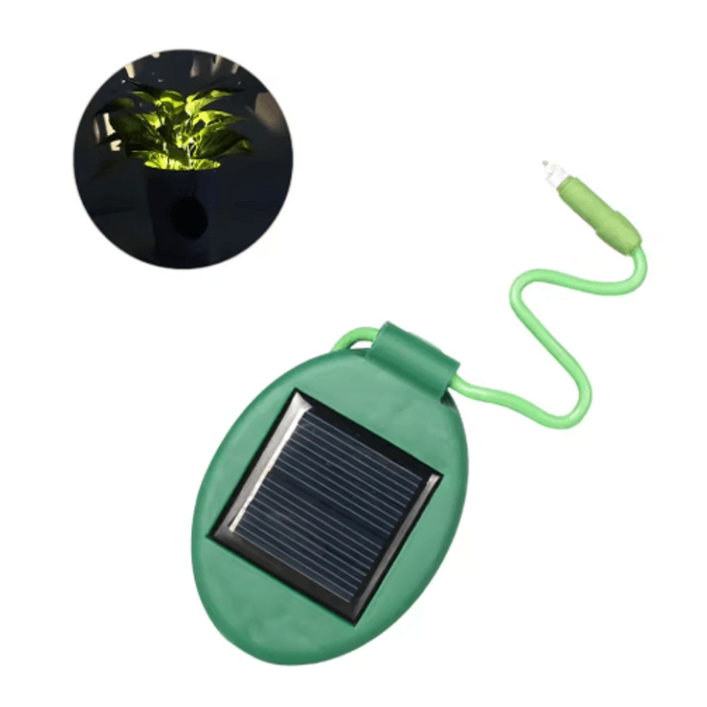 2PCS Mini Solar Flower Pot Spotlights Waterproof Garden Landscape Lights 0