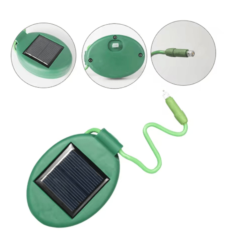 2PCS Mini Solar Flower Pot Spotlights Waterproof Garden Landscape Lights 1