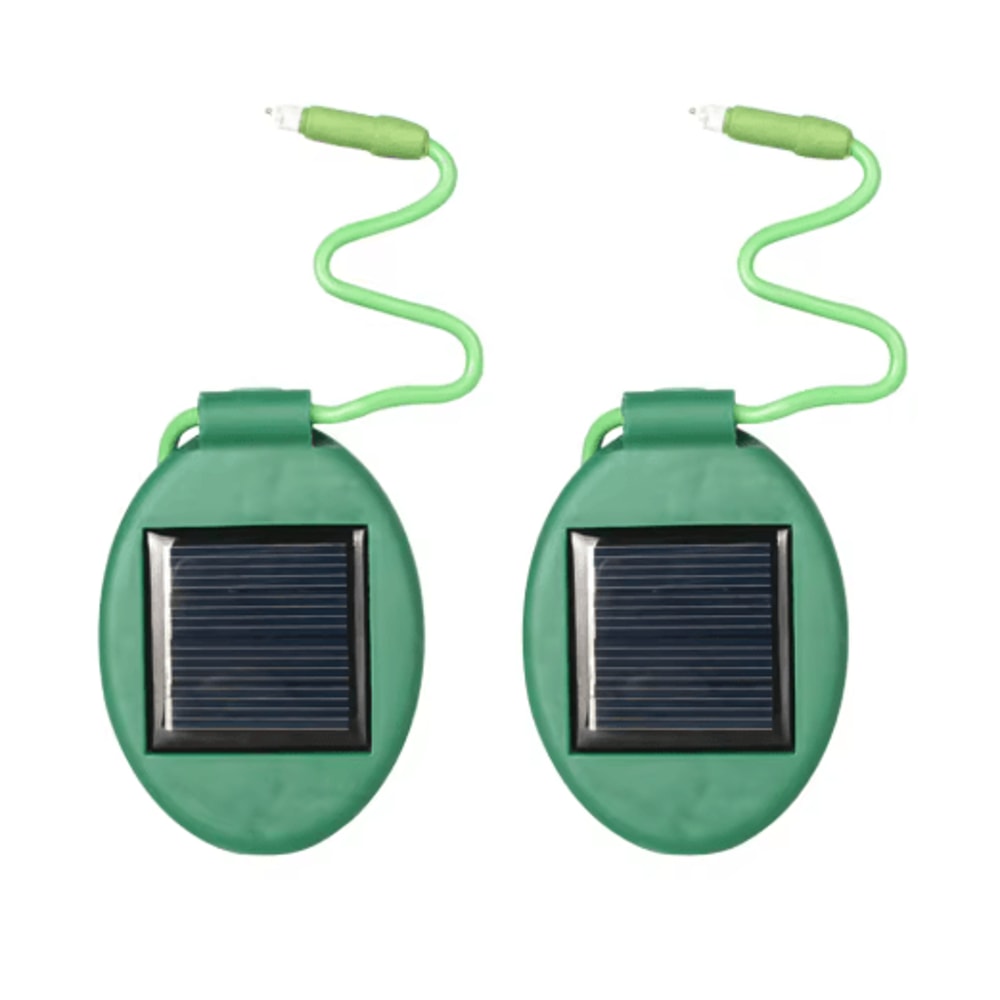 2PCS Mini Solar Flower Pot Spotlights Waterproof Garden Landscape Lights 3