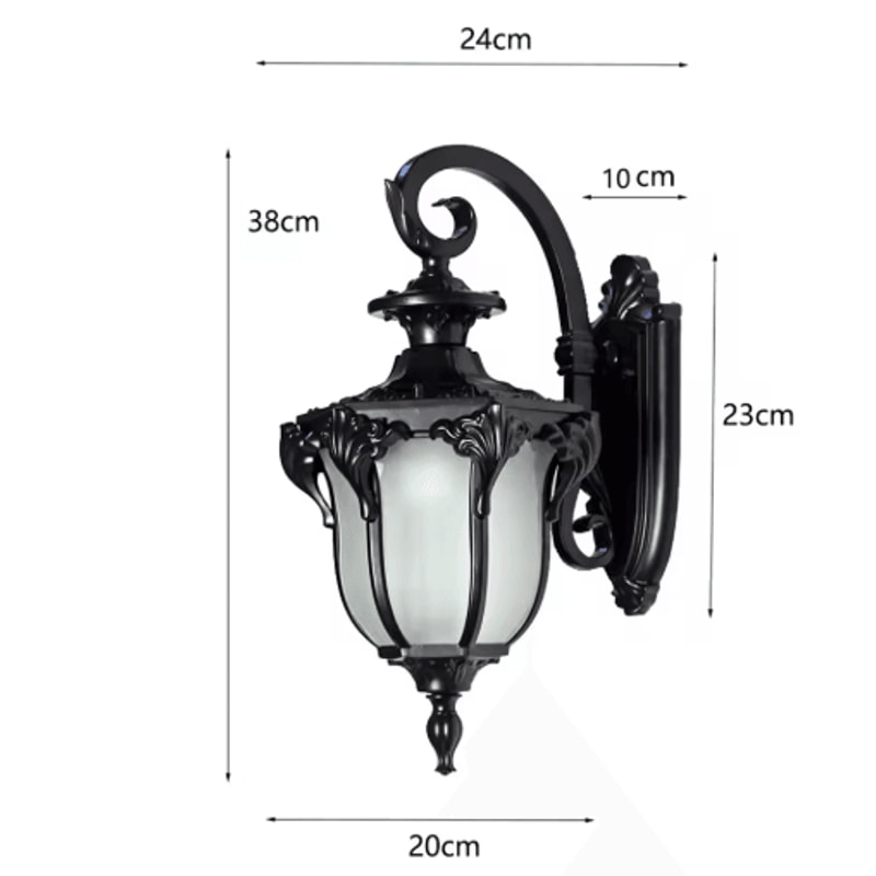 Retro LED Outdoor Wall Lamp Waterproof Vintage Corridor Balcony Light 1