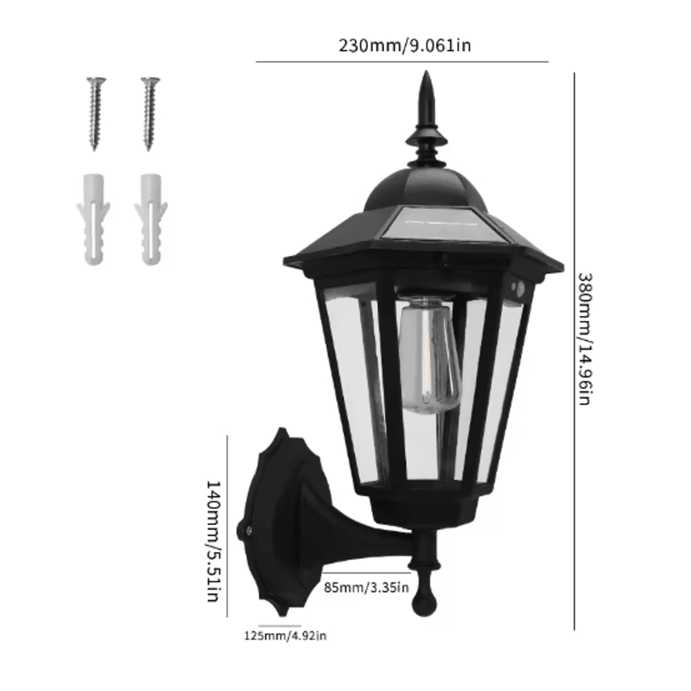 Retro Tungsten Filament Solar Pathway Light Waterproof Outdoor Garden Landscape Lamp 1