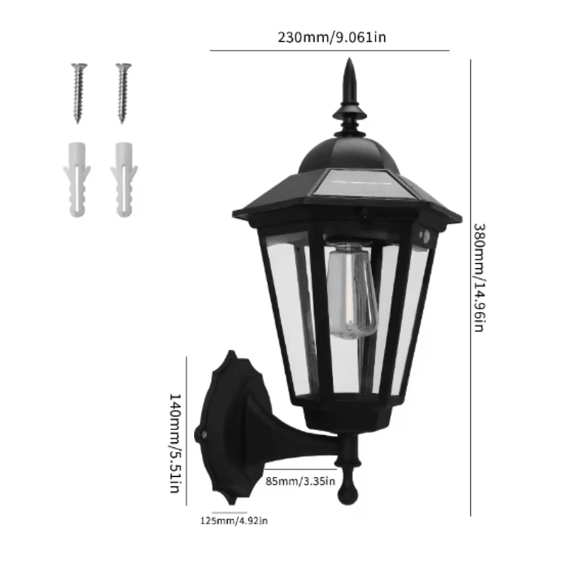 Retro Tungsten Filament Solar Pathway Light Waterproof Outdoor Garden Landscape Lamp 1