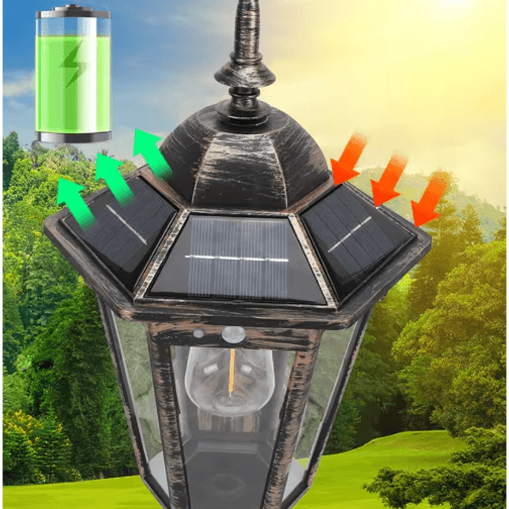 Retro Tungsten Filament Solar Pathway Light Waterproof Outdoor Garden Landscape Lamp 10