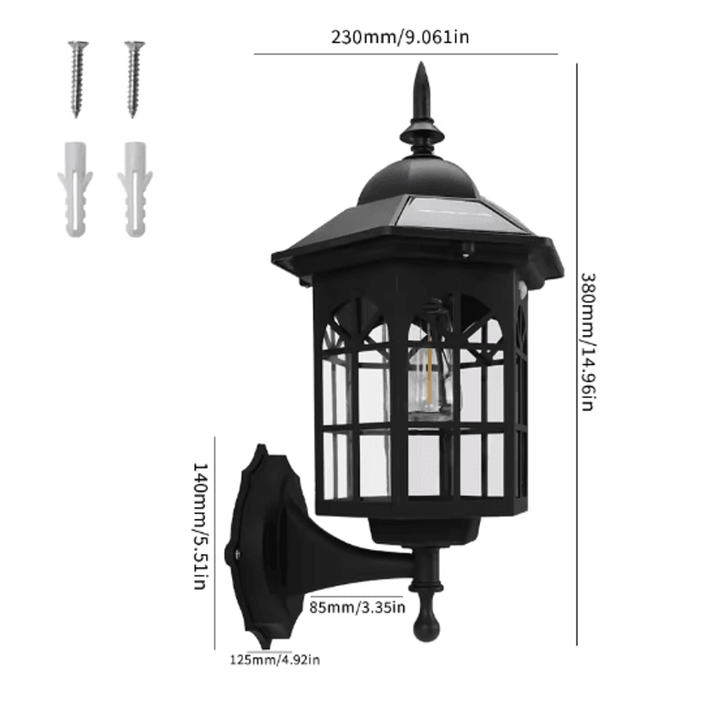 Retro Tungsten Filament Solar Pathway Light Waterproof Outdoor Garden Landscape Lamp 4