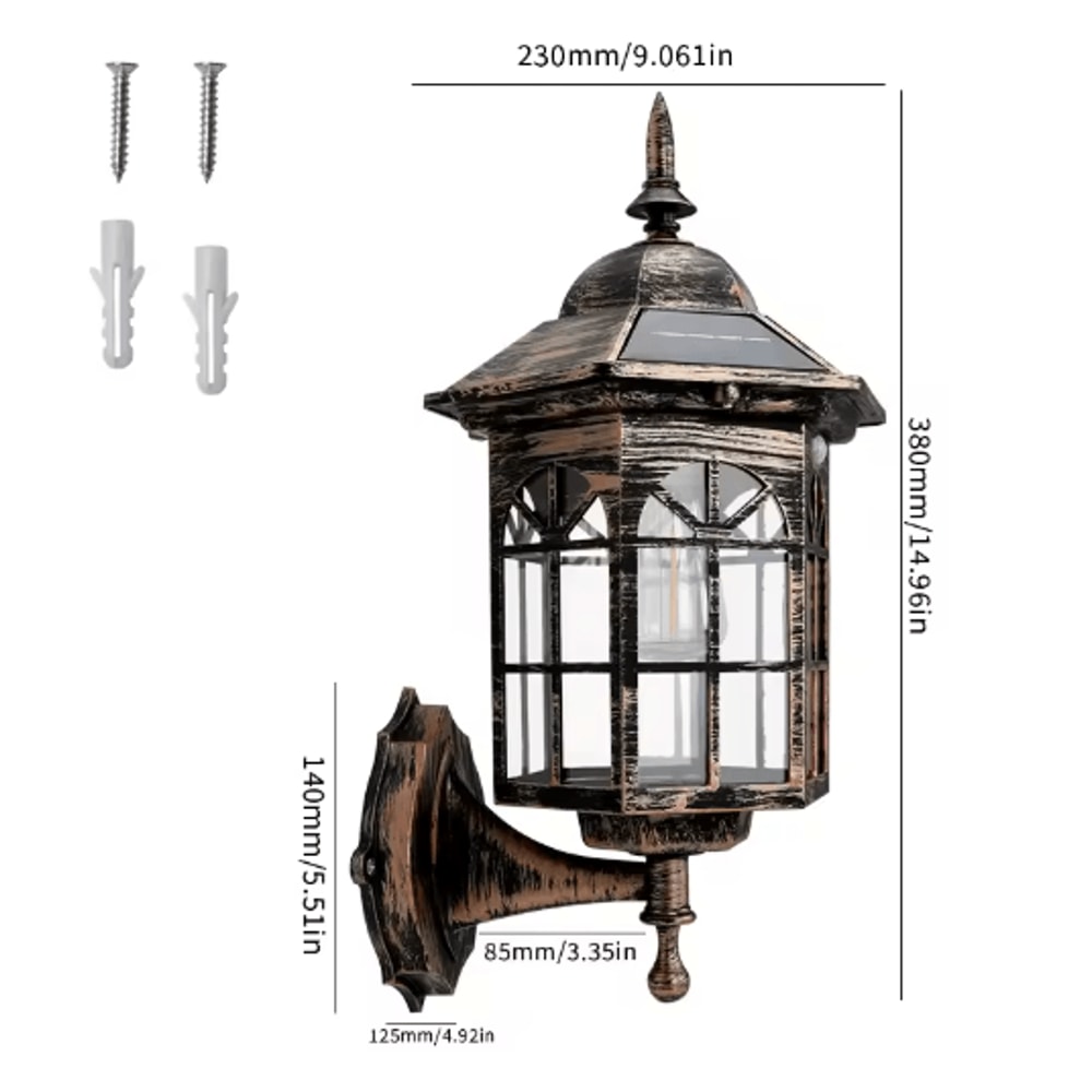 Retro Tungsten Filament Solar Pathway Light Waterproof Outdoor Garden Landscape Lamp 5