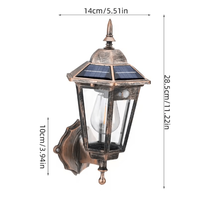 Retro Tungsten Filament Solar Pathway Light Waterproof Outdoor Garden Landscape Lamp 8