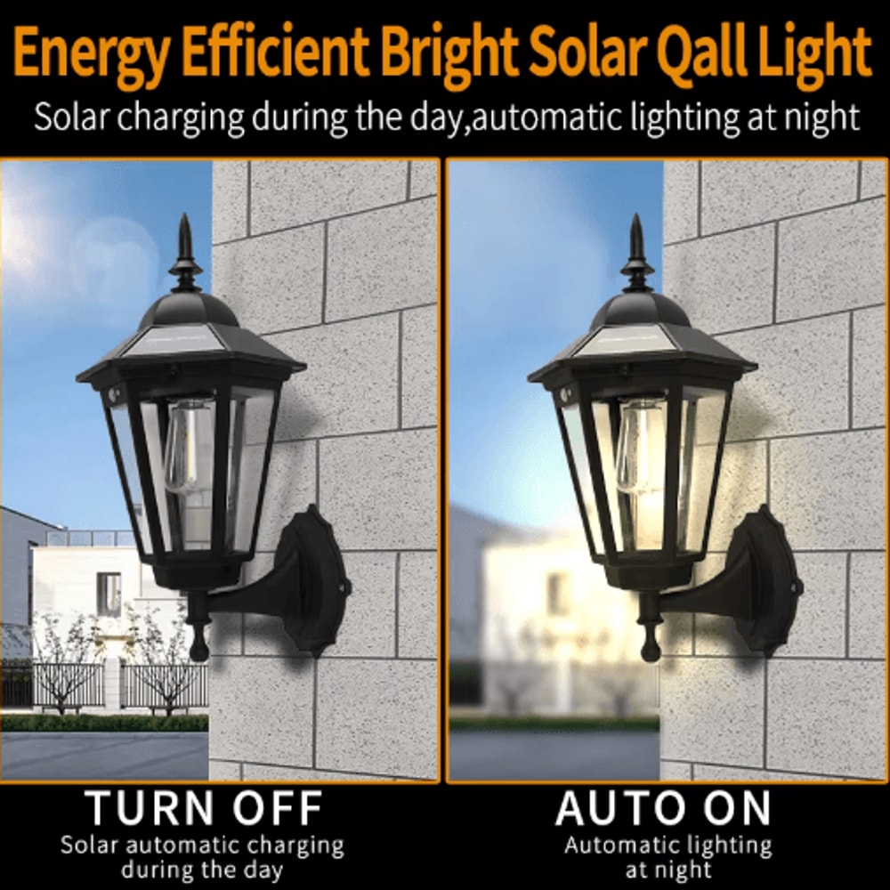 Retro Tungsten Filament Solar Pathway Light Waterproof Outdoor Garden Landscape Lamp 13