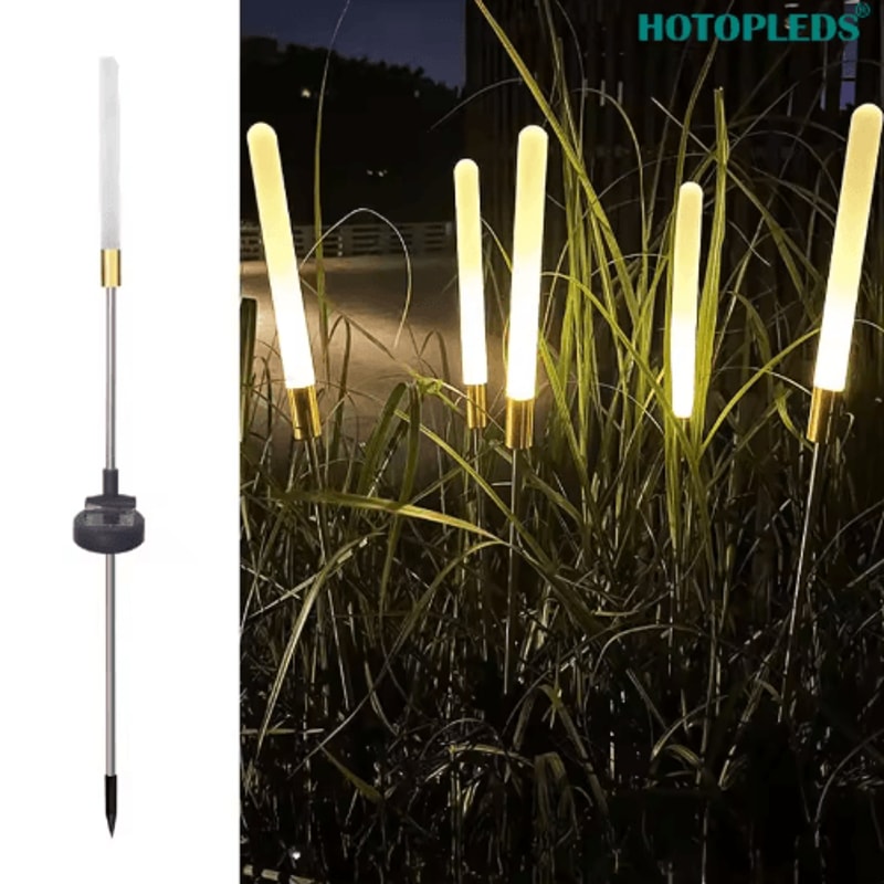 Luminous Solar Reed Garden Lights Waterproof LED Decorative Flower Stake 1