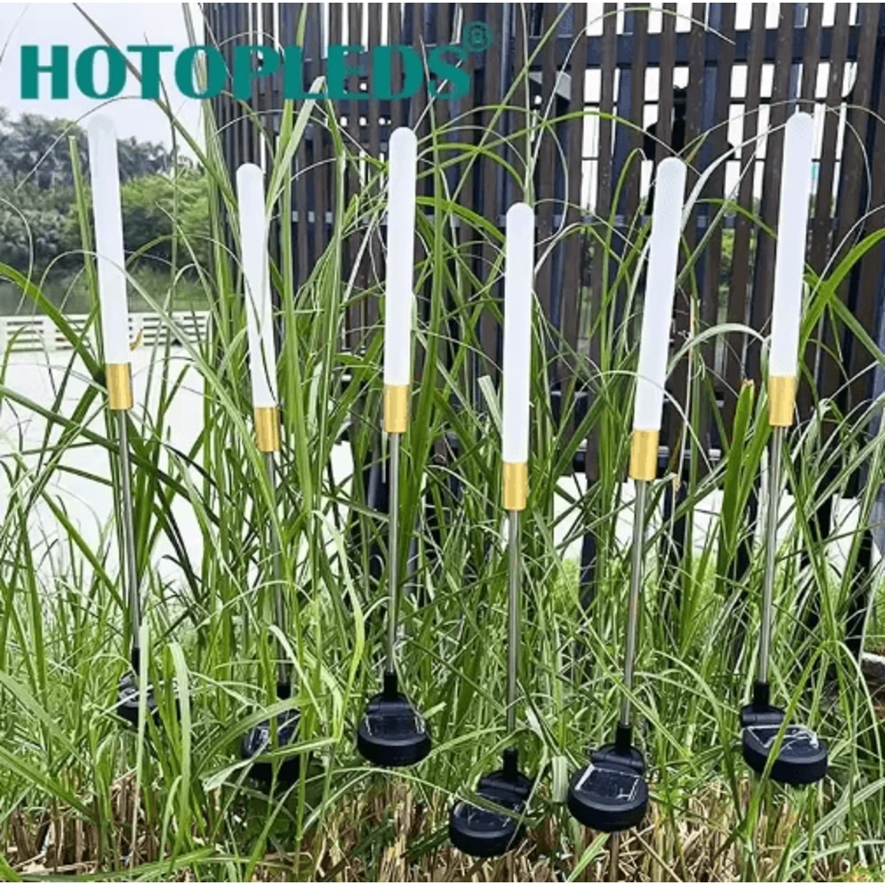 Luminous Solar Reed Garden Lights Waterproof LED Decorative Flower Stake 4