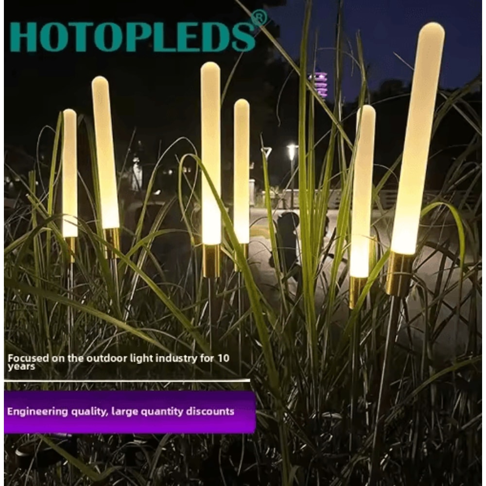 Luminous Solar Reed Garden Lights Waterproof LED Decorative Flower Stake 6
