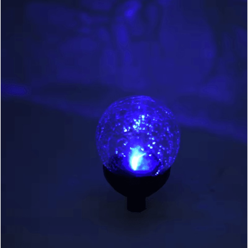 Cracked Glass Solar Globe Garden Lights Waterproof LED Pathway Patio Decor 3