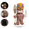 Solar Tiki Totem Garden Statue Tropical Outdoor Decor With LED Light 4