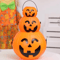 3Piece Halloween Pumpkin Buckets Set Large Medium Small Candy Containers 1