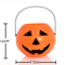 3Piece Halloween Pumpkin Buckets Set Large Medium Small Candy Containers 2