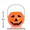 3Piece Halloween Pumpkin Buckets Set Large Medium Small Candy Containers 3