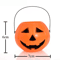 3Piece Halloween Pumpkin Buckets Set Large Medium Small Candy Containers 4
