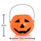 3Piece Halloween Pumpkin Buckets Set Large Medium Small Candy Containers 4