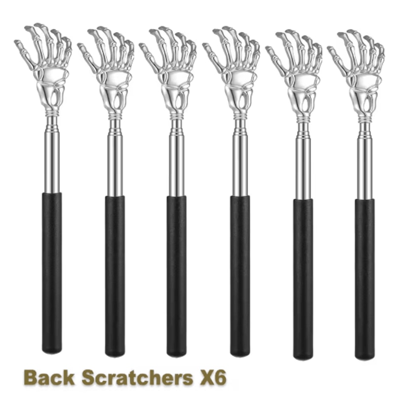 Portable Stainless Steel Telescoping Back Scratcher Extendable Back Massager 2