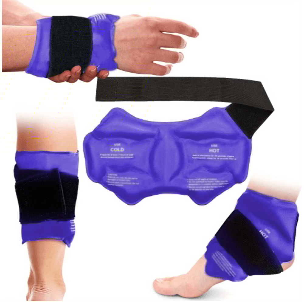 Reusable Ankle Ice Pack Wrap Hot Cold Compression Ankle Brace For Injury Relief 0