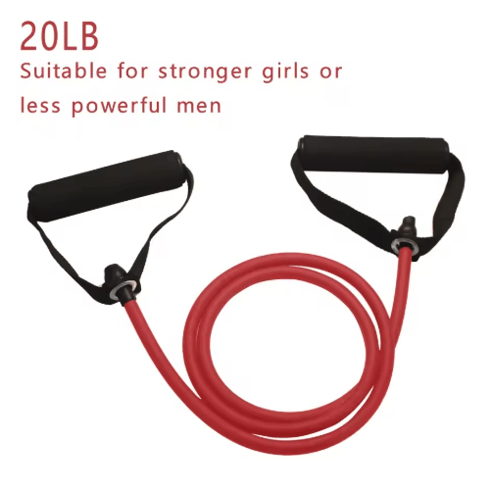 Adjustable Resistance Bands With Handles Home Strength Training Workout Set 3