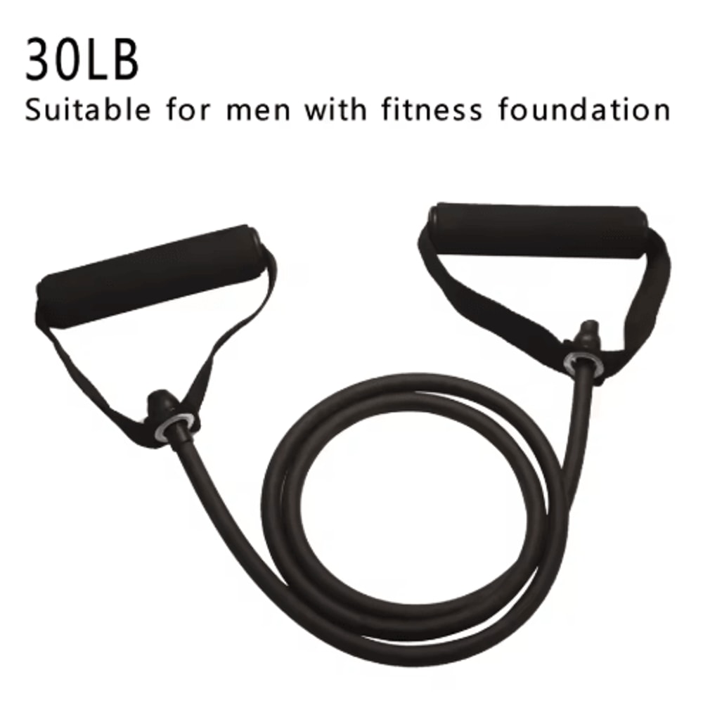 Adjustable Resistance Bands With Handles Home Strength Training Workout Set 4