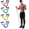 Adjustable Resistance Bands With Handles Home Strength Training Workout Set 0