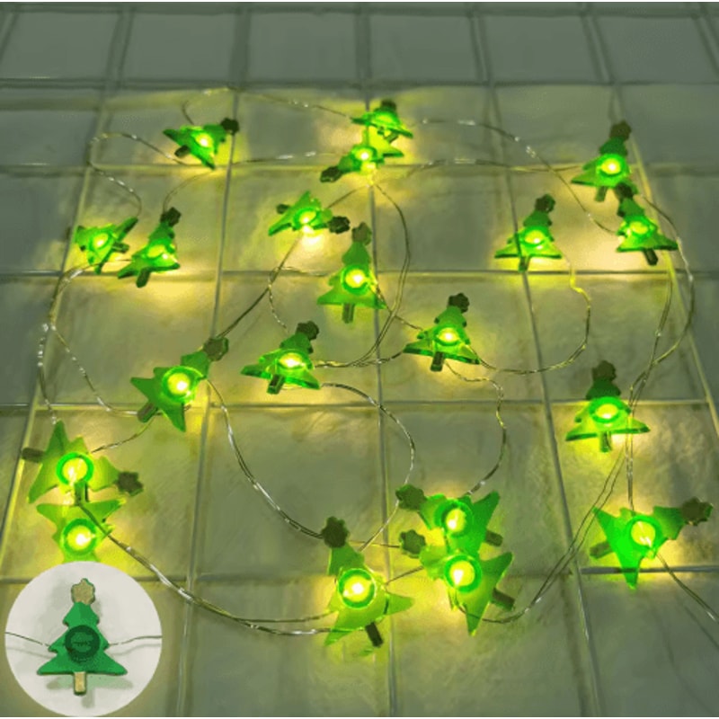 Santa Snowman Christmas LED Light String Festive Holiday Decoration 1