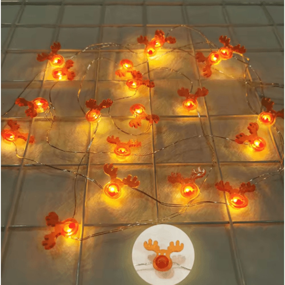 Santa Snowman Christmas LED Light String Festive Holiday Decoration 4