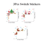 Santa Claus Christmas Light Switch Sticker Festive Holiday Wall Decal 2