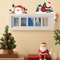 Santa Claus Christmas Light Switch Sticker Festive Holiday Wall Decal 3
