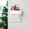 Santa Claus Christmas Light Switch Sticker Festive Holiday Wall Decal 4