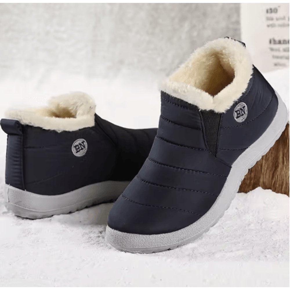 Mens FurLined Winter Snow Boots Warm Casual Ankle Boots 2