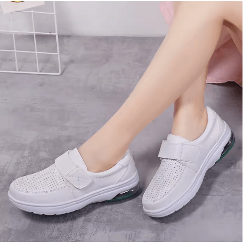 Womens Platform SlipOn Work Shoes Comfortable NonSlip Nurse Loafers 3